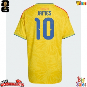 Colombia James Rodriguez #10 Replica Home Stadium Shirt for Women World Cup 2026 Short Sleeve